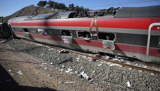 Imagen tras el accidente de trenes de Adamuz