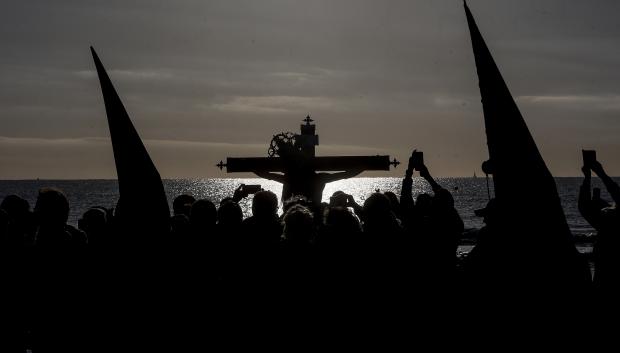 Imagen de una procesión de la Semana Santa Marinera de Valencia