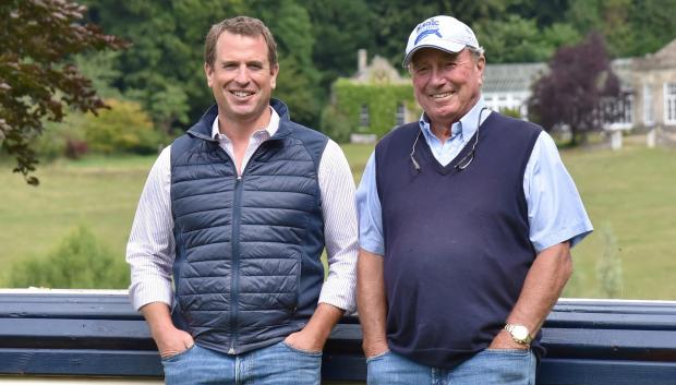 Peter Phillips  y su padre el jinete Mark Phillips