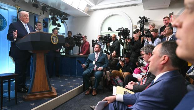 El presidente estadounidense Donald Trump habla sobre el conflicto en Irán