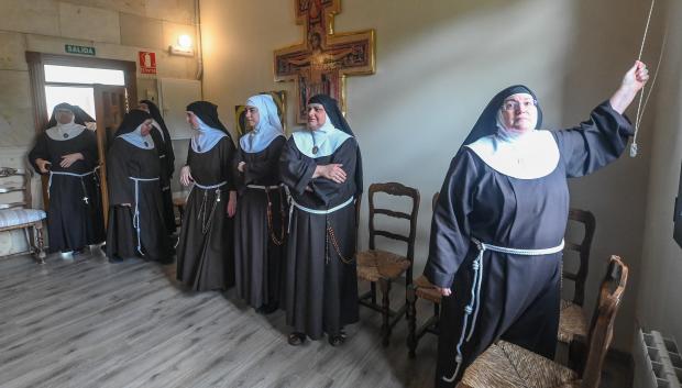 Rueda de prensa de las exclarisas de Belorado en el Monasterio de Santa Clara