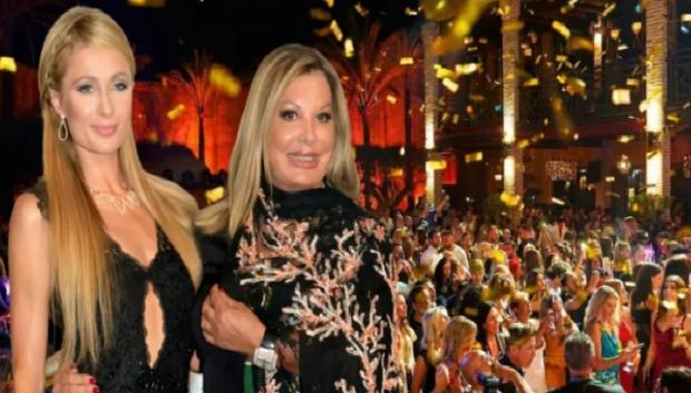 La empresaria Paris Hilton junto a Valere