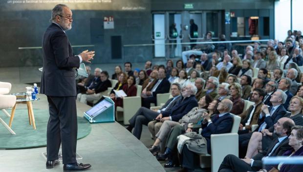 Gonzalo Quintero durante su intervención en las Jornadas Hispanoamérica, un futuro común