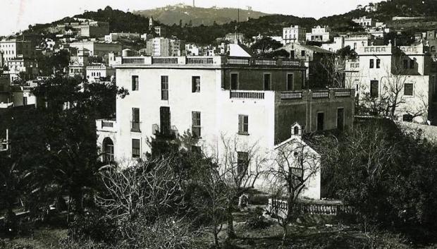 Ca l'Alegre de Dalt, en una imagen histórica