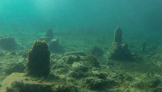 Restos de una ciudad sumergida de 2.400 años de antigüedad