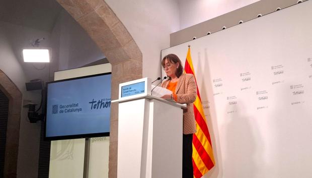 La portavoz del gobierno de la Generalitat, Sílvia Paneque, este martes