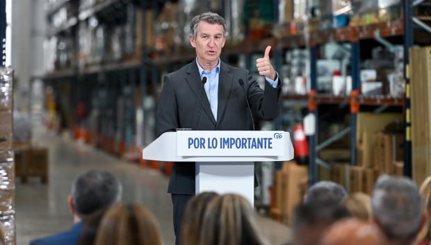 El presidente del Partido Popular, Alberto Núñez Feijóo