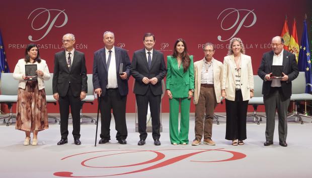 El presidente de la Junta de Castilla y León en funciones, Alfonso Fernández Mañueco, en la entrega de los Premios Castilla y León