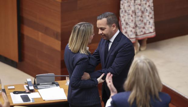María Guardiola tras ser investida presidenta de Extremadura este miércoles