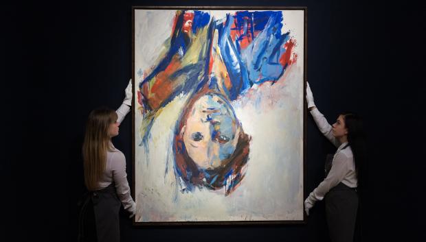 Una de las obras del autor alemán, Baselitz, en Londres