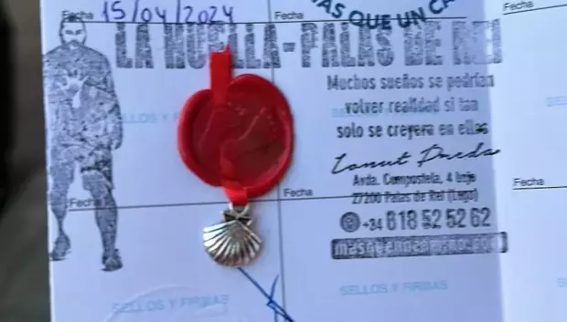 Uno de los sellos más originales del Camino de Santiago