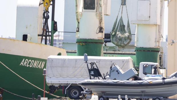 El alijo de cocaína apresado este fin de semana al sur de Canarias a bordo un carguero con bandera de las Islas Comores