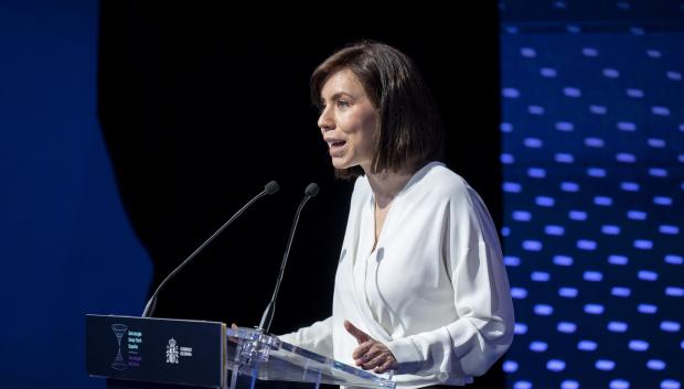 (Foto de ARCHIVO)
La ministra de Ciencia, Innovación y Universidades, Diana Morant, durante la presentación de la Estrategia Nacional de Deep Tech, a 30 de abril de 2026, en Madrid (España). La Estrategia Nacional de Deep Tech, con despliegue inicial en 2026, busca convertir la investigación científica española en soluciones tecnológicas de alto impacto.

Alberto Ortega / Europa Press
30/4/2026