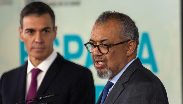 El presidente, Pedro Sánchez, se reunió con el director general de la Organización Mundial de la Salud (OMS), Tedros Adhanom Ghebreyesus