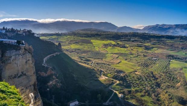 Panorámica espectacular de la Serranía de Ronda desde el mirador