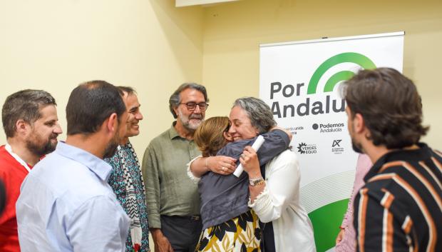 Noche electoral en la sede de Por Andalucía en Córdoba