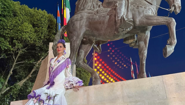 Eva González en la Feria de Sevilla 2026