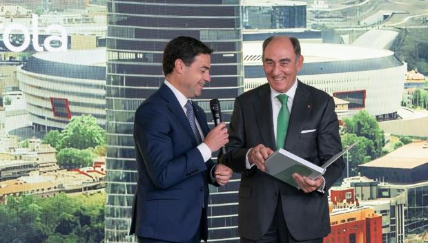 El lendakari Pradales y el presidente de Iberdrola, Sánchez Galán