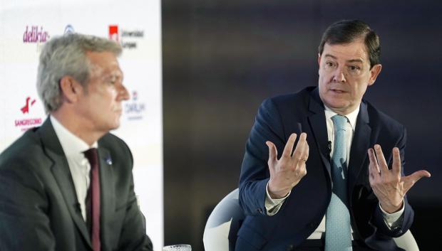 Alfonso Fernández Mañueco durante la jornada
