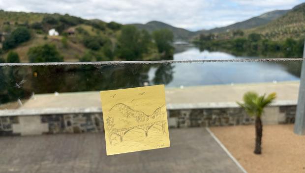 Vistas desde la zona de cafetería del Puerto fluvial de Vega Terrón, en La Fregeneda