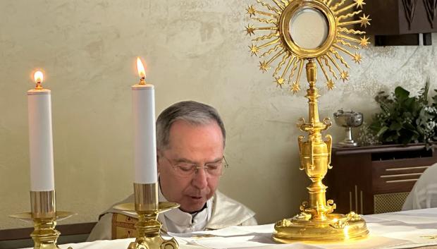 El obispo de Zamora, en la inauguración de la nueva capilla de Adoración Perpetua