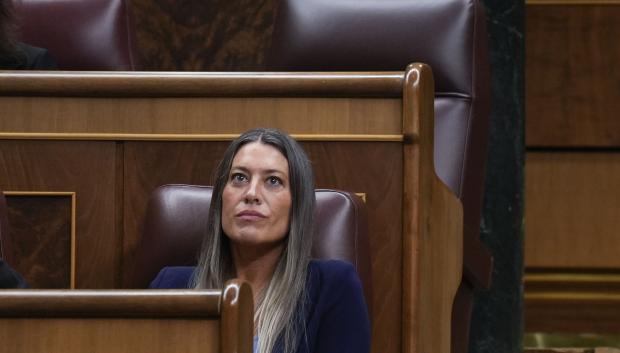 La portavoz de Junts, Míriam Nogueras, este miércoles en el Congreso