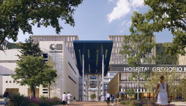 Render de la reforma del Hospital Gregorio Marañón de Madrid