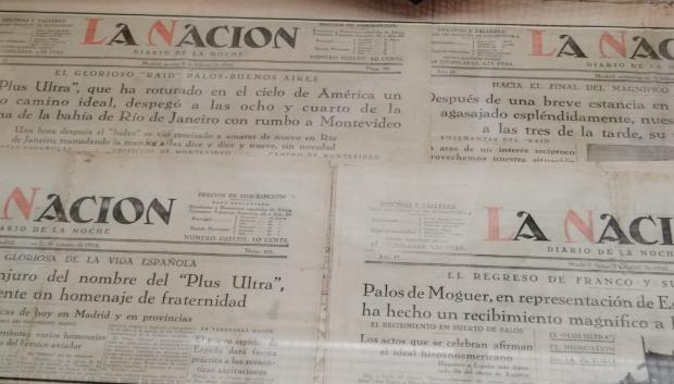 El periódico La Nación dedicó especial atención a la gesta aérea