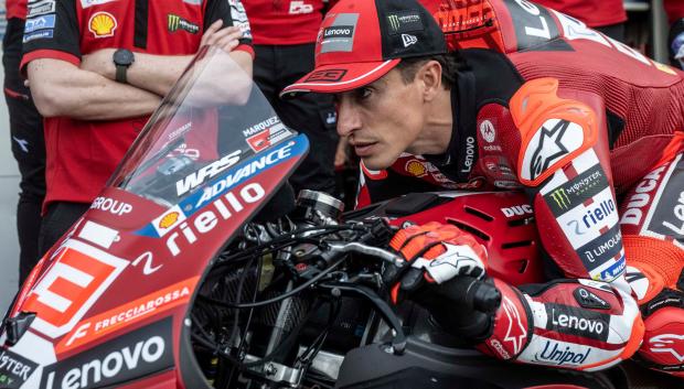 Marc Márquez, en la Ducati Desmosedici GP26