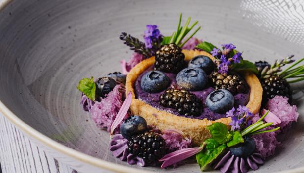 Postre de lavanda