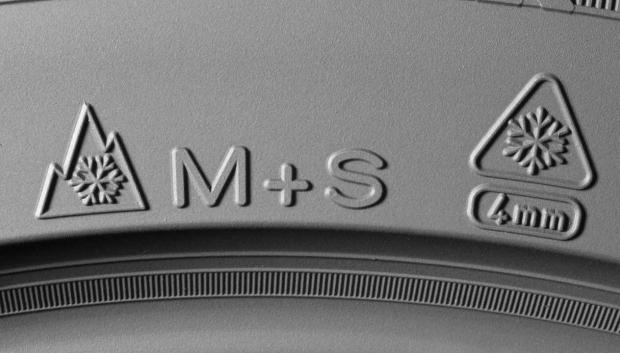 Si solo pone M+S no son válidos, tiene que llevar el dibujito de la montaña