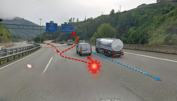 Así habría ocurrido el accidente