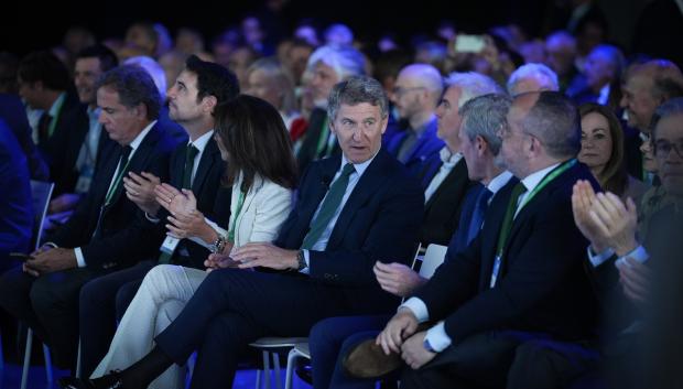 El presidente del PP, Alberto Núñez Feijóo, durante la 41ª Reunión del Cercle d'Economia
