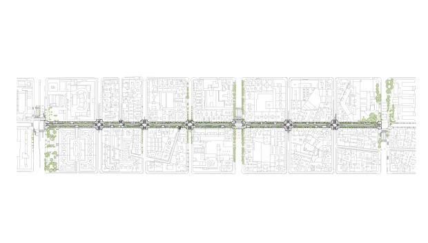 Plano de la remodelación de la calle de Alonso Cano