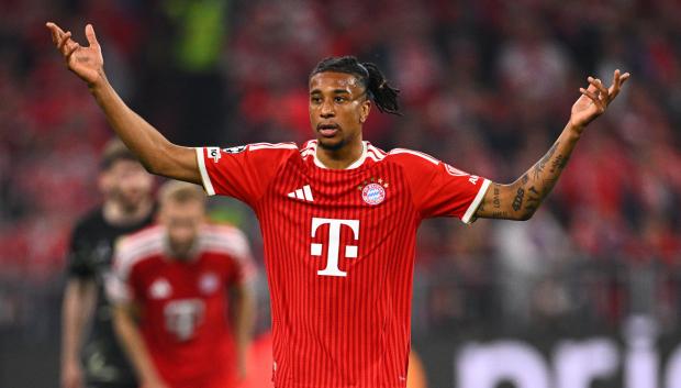 Michael Olise, en un partido con el Bayern de Múnich