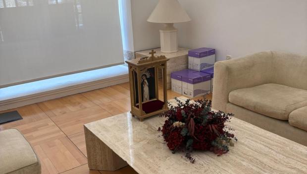 Imagen de la Virgen de la Paloma en el Búnker del Vaticano de la Puerta del Sol