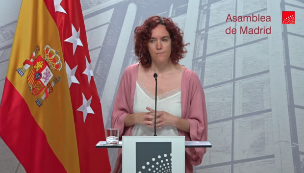 La portavoz adjunta de Más Madrid en la Asamblea, María Pastor