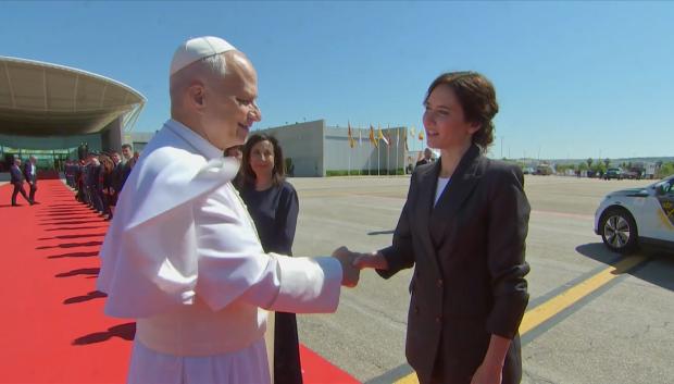 León XIV junto Isabel Díaz Ayuso