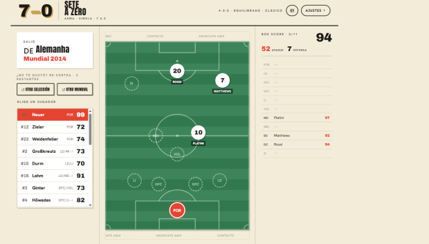 7-0, el juego que arrasa en el Mundial