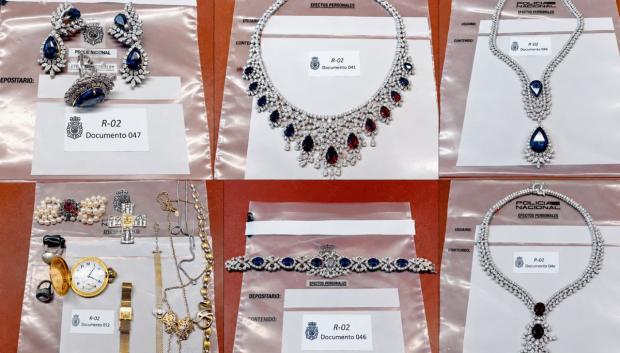 Las joyas halladas en la caja fuerte del despacho de Zapatero