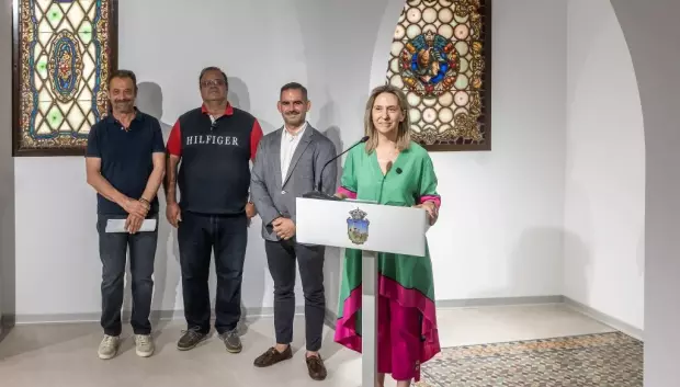 Ana Guarinos, en el fin de obra de la Casa del Cuento en Guadalajara