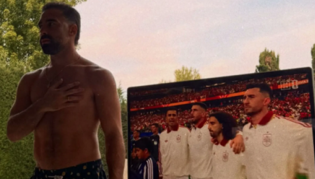 Captura de pantalla del gesto de Carvajal que ha dado la vuelta al mundo