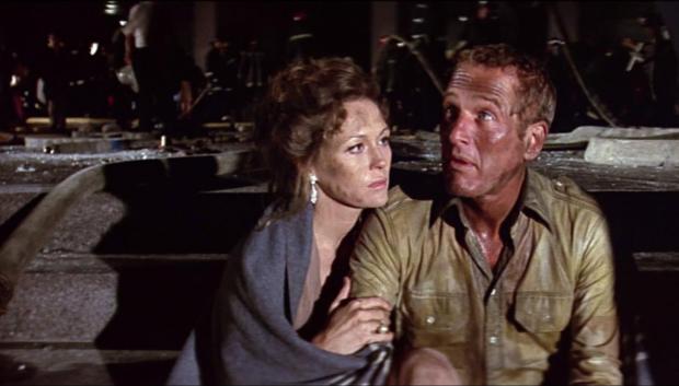 Faye Dunaway & Paul Newman, en El coloso en llamas