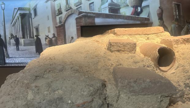 Restos arqueológicos del aparcamiento de las Cortes