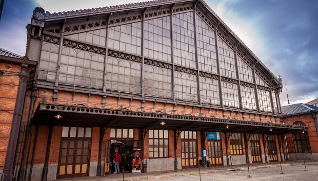 Fachada de la antigua estación Delicias de Madrid, actual sede del Museo del Ferrocarril.
