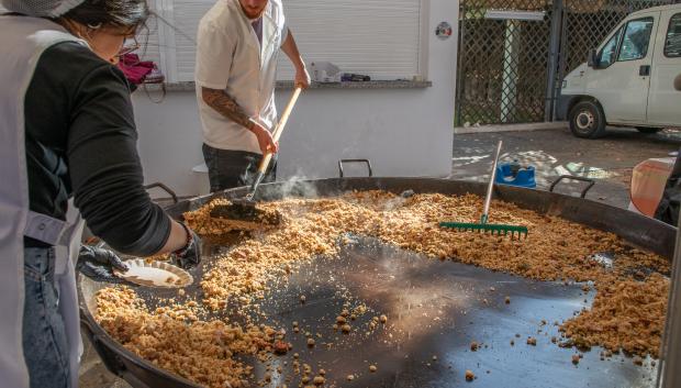 La famosa paella 'morá'