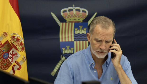 El Rey, en la reunión con la Comisión que coordina la emergencia por los incendios