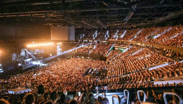Imagen del concierto de este domingo en el Roig Arena