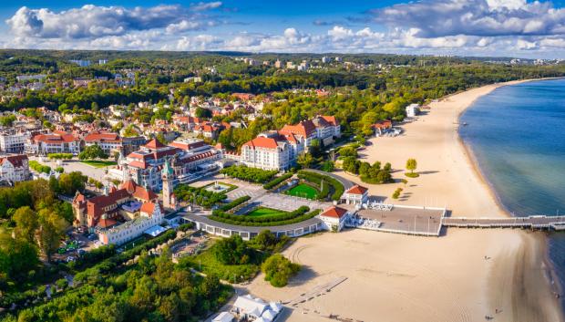 Ciudad balneario de Sopot, junto al mar Báltico