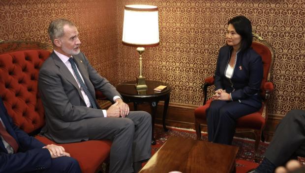 La reunión entre Felipe VI y Keiko Fujimori
